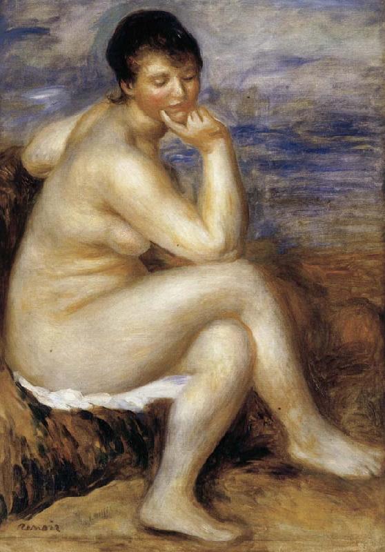 Pierre Renoir Bather with a Rock China oil painting art